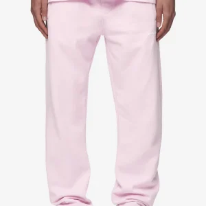 Logo Wide Sweat Pants Washed Bubblegum White Gum