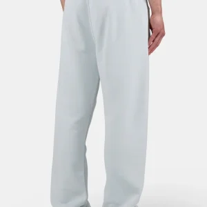 Logo Wide Sweat Pants Washed Dream Blue White-1