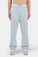 Logo Wide Sweat Pants Washed Dream Blue White