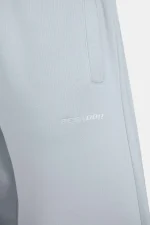 Logo Wide Sweat Pants Washed Dream Blue White-2