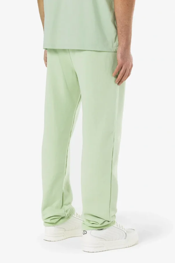 Logo Wide Sweat Pants Washed Matcha Green Gum-1