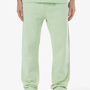 Logo Wide Sweat Pants Washed Matcha Green Gum