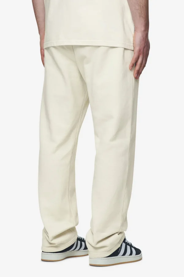 Logo Wide Sweat Pants Washed Salty Cream Black Gum-1