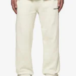 Logo Wide Sweat Pants Washed Salty Cream Black Gum