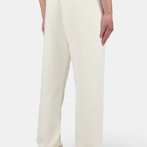 Logo Wide Sweat Pants Washed Unbleached White-1