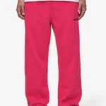 Logo Wide Sweat Pants Washed Virtual Pink
