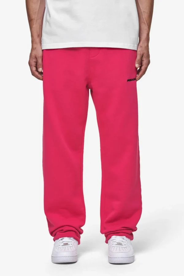 Logo Wide Sweat Pants Washed Virtual Pink
