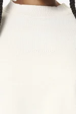 Pegador Londa Cropped Oversized Washed Salty Cream Gum Sweater - Image 2