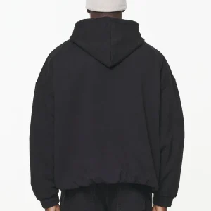 Loom Loose Hoodie Vintage Washed Onyx Black-1