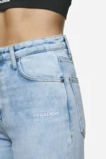 Lora Wide Leg Jeans Washed Light Blue-2