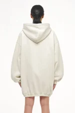Lulea Oversized Hoodie Dress Vintage Washed Angels Cream-1