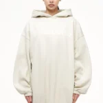 Lulea Oversized Hoodie Dress Vintage Washed Angels Cream
