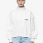 Luz Oversized Halfzip Sweater White