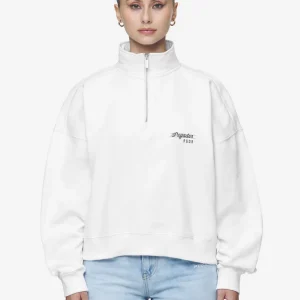 Luz Oversized Halfzip Sweater White