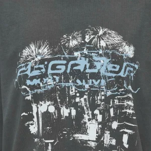 Macon Boxy Tee Washed Anthracite-