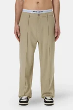 Mador Wide Suit Pants Beige