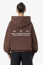 Mairi Oversized Hoodie Washed Hazel Brown-1