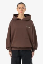 Mairi Oversized Hoodie Washed Hazel Brown