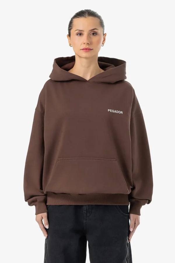 Mairi Oversized Hoodie Washed Hazel Brown