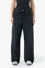 Mally Super Baggy Jeans Washed Black