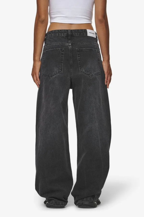 Mally Super Baggy Jeans Washed Deep Grey-1