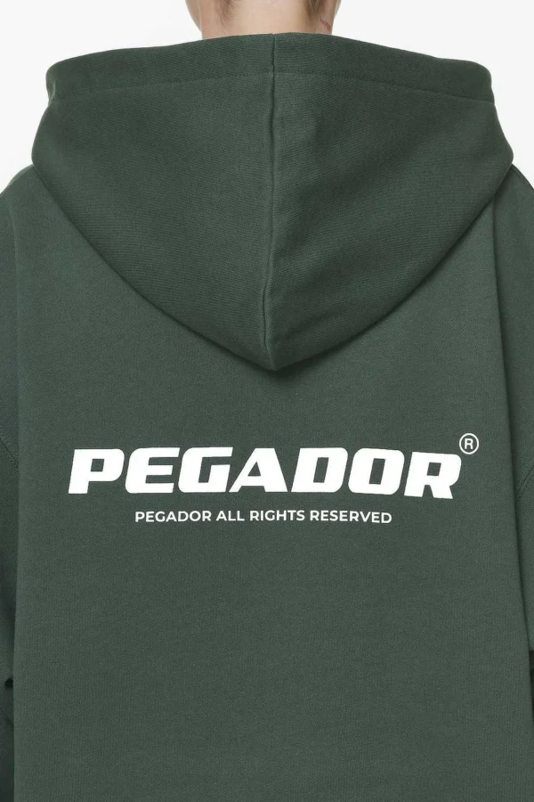 Malm Logo Oversized Hoodie Dress Washed Sage Green-2