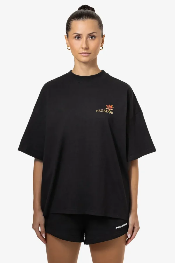 Maramie Heavy Oversized Tee Black