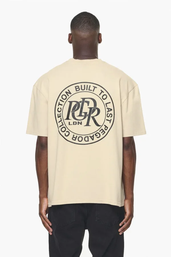 Marcer Oversized Tee Vintage Washed Kingdom Beige-1