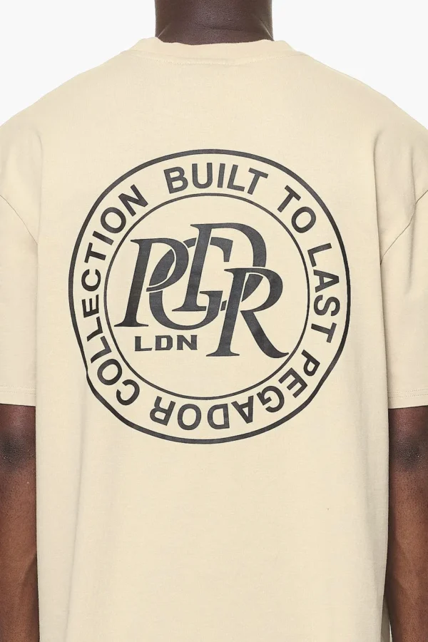 Marcer Oversized Tee Vintage Washed Kingdom Beige-2