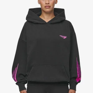 Mei Oversized Hoodie Vintage Black-1