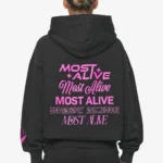 Mei Oversized Hoodie Vintage Black