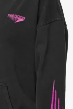 Mei Oversized Hoodie Vintage Black-3