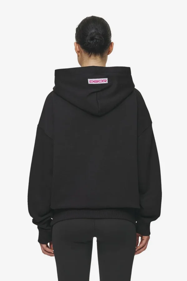 Mila Oversized Hoodie Washed Black-1