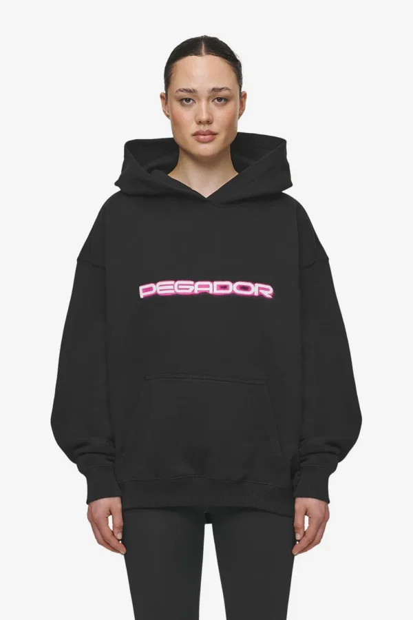 Mila Oversized Hoodie Washed Black