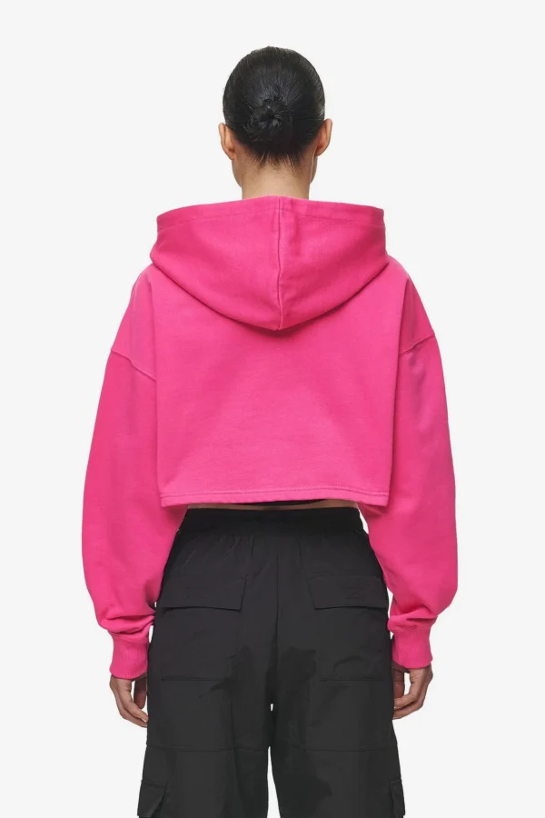 Mina Super Cropped Hoodie Washed Digital Pink-1
