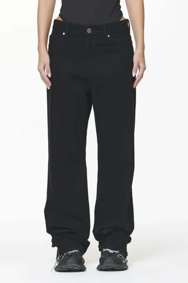 Moi Wide Jeans Black
