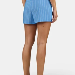 Monro Loose Shorts Ocean Blue White-1