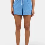 Monro Loose Shorts Ocean Blue White