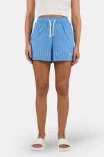 Monro Loose Shorts Ocean Blue White