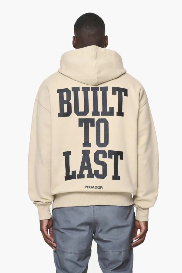 Mouncy Oversized Hoodie Vintage Washed Kingdom Beige-1