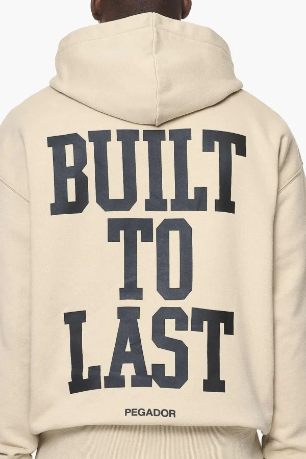 Mouncy Oversized Hoodie Vintage Washed Kingdom Beige-2