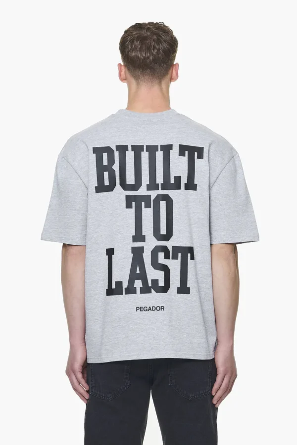 Mouncy Oversized Tee Grey Melange-1