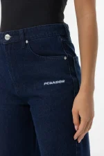 Naddy Wide Leg Jeans Dark Blue-3