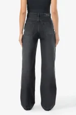 Naddy Wide Leg Jeans Washed Black-1