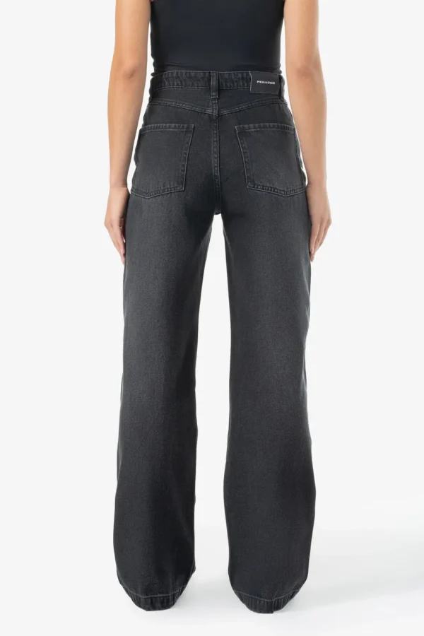 Naddy Wide Leg Jeans Washed Black-1