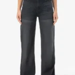 Naddy Wide Leg Jeans Washed Black