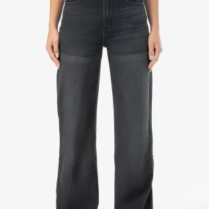 Naddy Wide Leg Jeans Washed Black