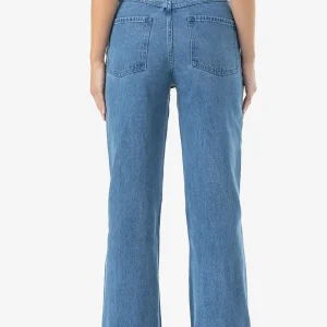 Naddy Wide Leg Jeans Washed Mid Blue-1