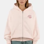 Nadia Oversized Raglan Sweat Jacket Washed Dusty Rose