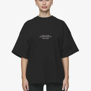 Naia Heavy Oversized Tee Black
